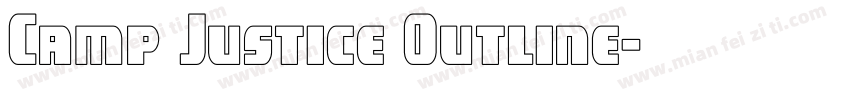 Camp Justice Outline字体转换